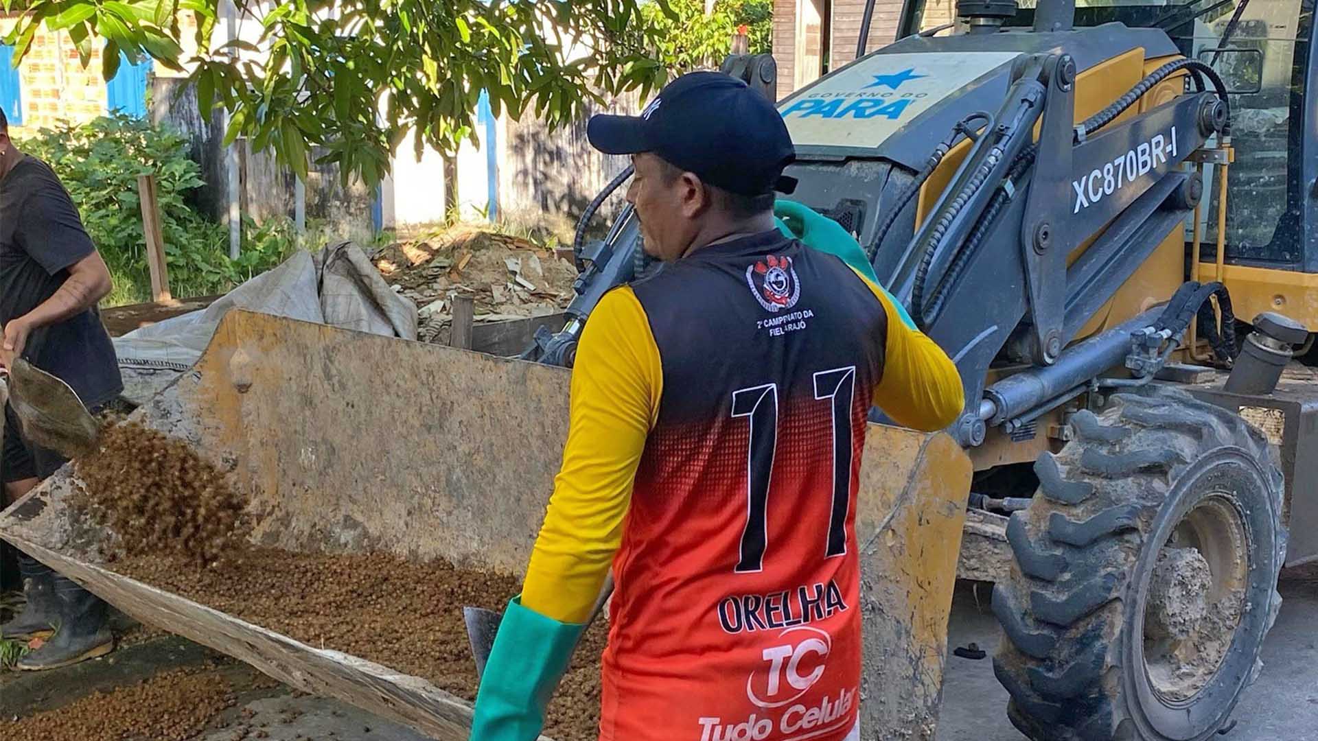Limpeza e remoção de caroços